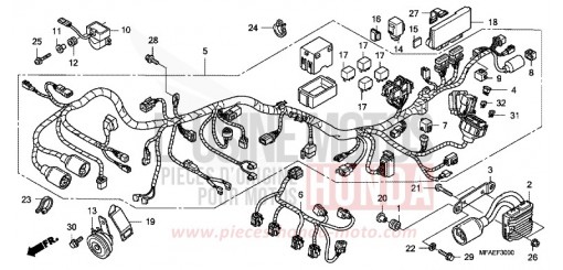 WIRE HARNESS CBF1000A de 2010